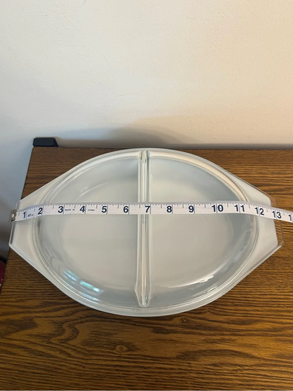 Vintage Pyrex Charcoal Black Snowflake Divided Casserole Dish 1.5 Qt w/ Lid GUC
